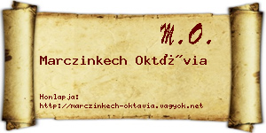 Marczinkech Oktávia névjegykártya